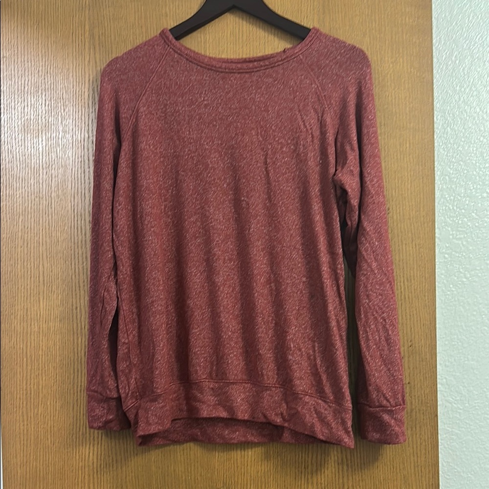 Red Long Sleeve Top